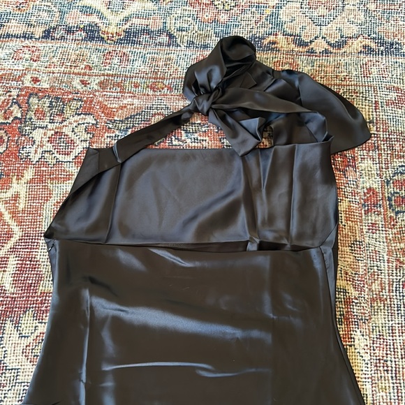 Black Halterneck Slip On Dress - Picture 2 of 5